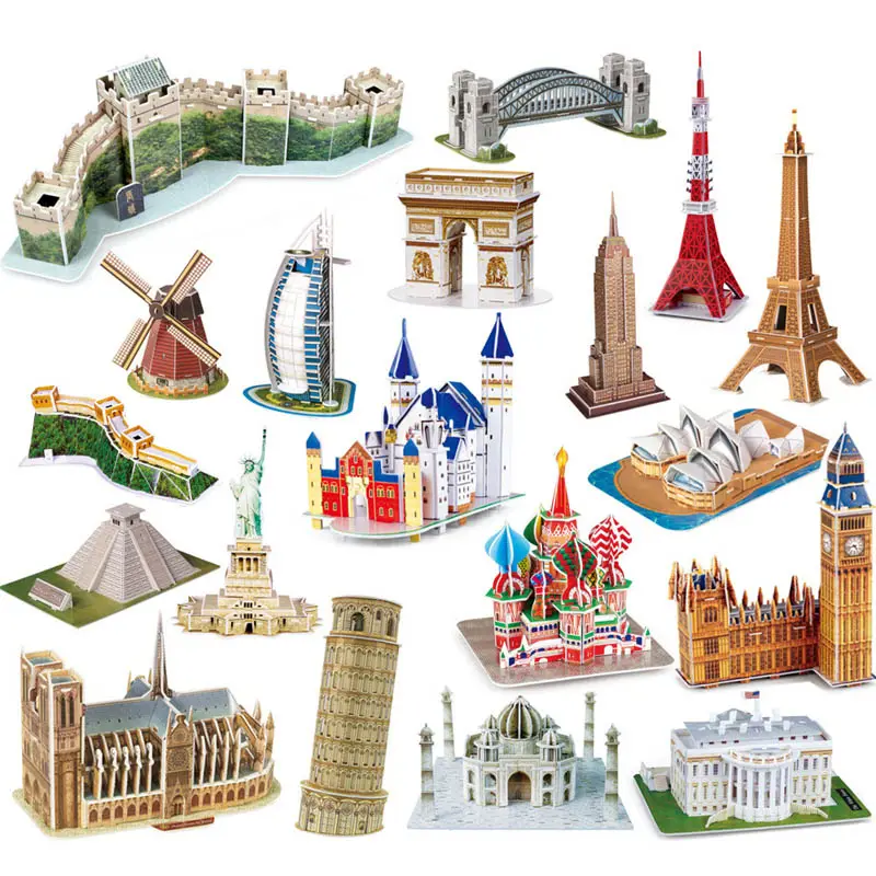 Célèbre Structure magique 3D Puzzle en papier pour enfants adultes technologie adaptée aux blocs de construction pour enfants