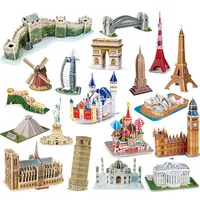 Famous Structure Magic 3D Puzzles for Children and Adults