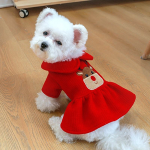 Compra al por Mayor Ropa de Algodón Barata para Mascotas, Vestidos Estampados para Perros Machos y Hembras, Pantalones para Perros para las Fiestas de Primavera, Año Nuevo y Navidad - Product Image 2