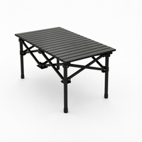 Table de camping pliante d'extérieur en alliage d'aluminium de haute qualité - Portable et durable, 6 places, idéale pour les stands de poulet rôti