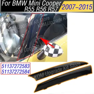 แถบตกแต่งเสา A ของกระจกหน้ารถ StarNav สำหรับ Mini Cooper R55 R56 R57 ปี 2007-2015 ฝาครอบขอบกระจกข้าง 51137272583 51 - Product Image 4