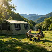 Tente gonflable quatre saisons à une chambre, en tissu Oxford, protection UV, imperméable, gonflable rapidement, pour le camping en plein air