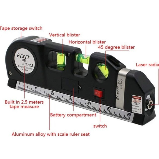 Industrial DIY Grade LV03 Green Laser Level Non-Magnetic Infrared Cross-Border Rotary Laser Level for Measuring