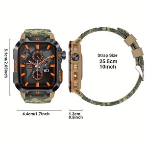 Reloj Inteligente 2026 para Hombre, Responde/Hace Llamadas, Altímetro, Barómetro, Reloj Inteligente Deportivo Táctico <span class=keywords><strong>con</strong></span> Linterna LED y Brújula - Product Image 6