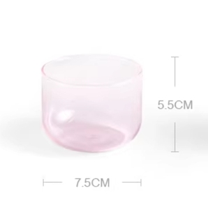 Paia di tazze di tè in vetro borosilicato colorato all'ingrosso - Product Image 4