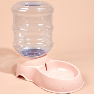 เครื่องจ่ายน้ำสัตว์เลี้ยงแบบอัตโนมัติชามใส่อาหารดีไซน์แบบพกพาทรงแข็งทนทานผลิตจากพลาสติก - Product Image 4