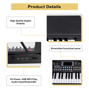 MY MUSIC MY-601 Piano Digital Portátil de 61 Teclas, Teclado Electrónico, Órgano Eléctrico, Instrumentos Musicales de Plástico - Product Image 2