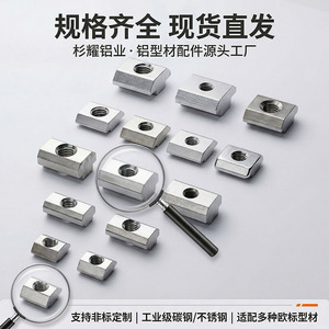 Accesorios para Perfiles de Aluminio, Tuerca Deslizante M4 a M24, Hexágono Interno Métrico, para Equipos Automatizados - Product Image 2