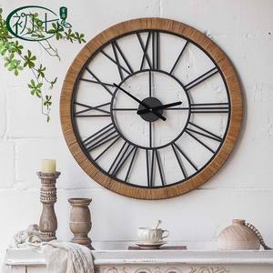 American Style Tree Wall Hanging Circular Metal Art Wood Frame Home Decor For Living Room Bedroom - Product Image 3