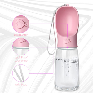Bouteille d'eau portable pour chien avec récipient pour nourriture, pour extérieur, chiot, animal de compagnie, voyage, promenade, randonnée - Product Image 4
