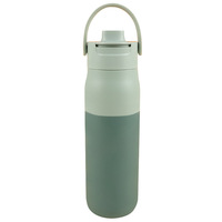 Gobelet isotherme à double paroi en acier inoxydable 304, sans BPA, lavable, avec couvercle torsadé, finition mate, qualité alimentaire, réutilisable, faible MOQ