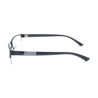 Lunettes optiques anti-lumière bleue pour hommes d'affaires, lunettes d'ordinateur ultra-légères à demi-monture, montures de lunettes en métal unisexe, diamant carré