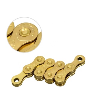 <span class=keywords><strong>Chaîne</strong></span> de vélo Toopre anti-rouille de haute qualité 6/7/8/9/10/11/<span class=keywords><strong>12</strong></span> <span class=keywords><strong>vitesses</strong></span> dorée 116L en acier au carbone - Product Image 4