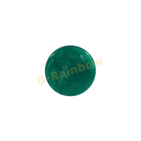 Dames rondes en marbre époxy de 20 à 50mm, jetons de backgammon coulé à la main, vert jade, pièces d'échecs