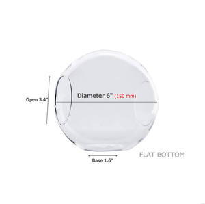 Individuelles durchsichtiges rundes Glaskugelnase-Becken Pflanzgarten <span class=keywords><strong>Terrarium</strong></span> mit zwei Seitenöffnung DIY Lüftungsplanner Weihkerzenhalter - Product Image 3