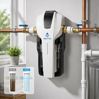 Purificateur d'eau central compact, débit élevé, cartouche à changement rapide en 3 secondes, indicateur intelligent pour le traitement de l'eau de toute la maison