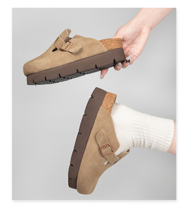 Sandales <span class=keywords><strong>Birkenstock</strong></span> tendance en vente flash |   Sangles réglables doubles |   Liège |   Soutien de la voûte plantaire |   Chaussures décontractées unisexes pour l'été et la <span class=keywords><strong>plage</strong></span> - Product Image 2