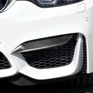 Front Bumper Side Air Vent Splitter Lip Canard Eyelid Trim for BMW F80 M3 F82 F83 M4 2014-2019 Intake Frame Upper Spoiler Cover - Product Image 4