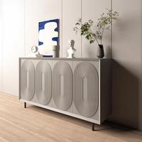 Buffet de Luxe Laqué Brillant Collection Designer, Meuble d'Entrée Coloré Moderne, Meuble de Rangement pour Salons et Villas