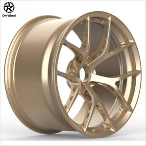 Jantes de course concaves forgées sur mesure, chromées, brossées noires, polies haute brillance, 5X112 5X120 pour BMW Audi Tesla, 18 19 20 21 22 23 pouces - Product Image 2