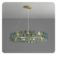 Lustre créatif en verre design moderne pour salon, hôtel, chambre, bar, comptoir, décoration de la maison, éclairage suspendu de luxe
