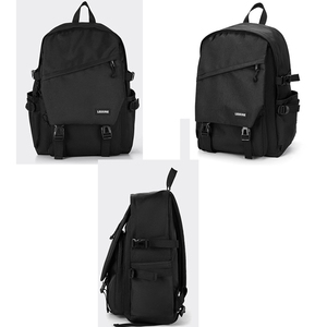 Mochila grande para hombre, color gris sólido, elegante y ligera - Product Image 4
