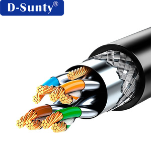 สายแพทช์อีเธอร์เน็ต LAN แบบ SFTP ทองแดงตีเกลียว สำหรับใช้งานภายใน/ภายนอกอาคาร Cat6/Cat6A/Cat7/Cat8 ความยาว 0.5ม.-50ม. - Product Image 2