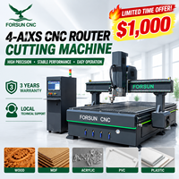 25% de réduction limitée - Routeur CNC 4 axes 2200W 1500*3000mm multifonctionnel pour la gravure, le perçage et le fraisage du bois et du métal