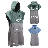 Peignoir de Changement Personnalisé pour Adultes et Enfants, Poncho de Plage à Capuche et Serviette de Changement pour la Natation et les Combinaisons Humides (Vente en Gros)