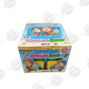 Sac d'école à thème dessin animé, biscuits au chocolat halal OEM, ensemble de biscuits au chocolat double saveur pour enfants, collation amusante - Product Image 6