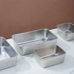 Caja de conservación de alimentos <span class=keywords><strong>Rectangular</strong></span> de acero inoxidable 304, caja de almacenamiento para preparación de Almuerzo - Product Image 4