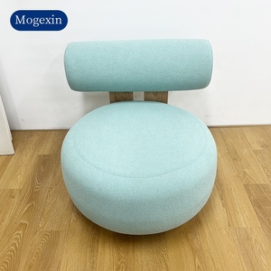 เก้าอี้นั่งเล่นแบบไม่มีแขนทำจากไม้เนื้อนุ่มทันสมัยแบบนอร์ดิกไม่มีขาสำหรับอพาร์ทเมนต์โรงแรมล็อบบี้พักผ่อนเฟอร์นิเจอร์ห้องนั่งเล่นแบบนอร์ดิก - Product Image 2