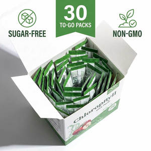 Bâtonnets de Chlorophylle Naturelle Pure, Saveur Pomme Croustillante, Sans Sucre, Complément Herbal pour Boisson Bien-être Quotidienne, Poudre Verte, 30 unités - Product Image 2