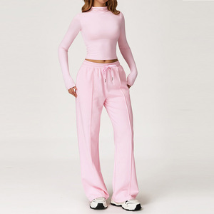 Conjunto Deportivo de 2 Piezas <span class=keywords><strong>para</strong></span> Mujer, Tallas Grandes, Five <span class=keywords><strong>Star</strong></span> Fit, Color Sólido, Secado Rápido, Transpirable, <span class=keywords><strong>El</strong></span>ástico en 4 Direcciones, Spandex/Nailon - Product Image 3