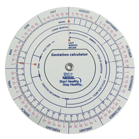 Roue de calcul de la date d'accouchement, calendrier médical de forme ronde