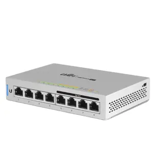 UBNT UniFi Conmutador Poe Gigabit de 48V 802.3af para gestión de red de 8 puertos para emprendedores