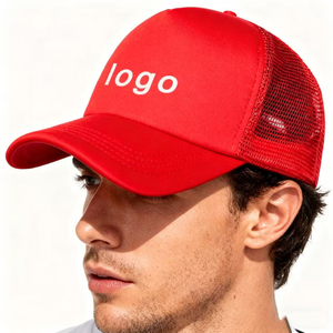 Silk Screen Printed Custom Logo Classic Beanie 5 Panel 100% Cotton Curved Brim Fitted Snapback Hat