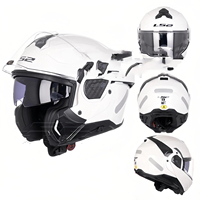 Casque de moto modulaire LS2 FF910 ADVANT2 à double visière anti-buée, design inversé à 180 degrés, état neuf