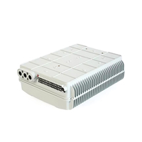 Kotak Distribusi Serat Optik FTTH 32 Core Putih IP65 PC+ABS Tahan Air untuk Luar Ruangan, Kotak Terminal Serat Optik dengan Adaptor SC dan PLC Splitter