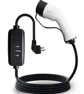 OEM protabl ev charger 3.5KW/7KW Trust High Quality Electric Vehicle Fast Type1 lV2 Ev Charger 16A32A EV Charging Cable