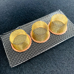 Đóng Dấu lọc lưới Mũ <span class=keywords><strong>Air</strong></span> Vent Net Bìa Bộ lọc Bát hình đốt hỗ trợ màn hình thép không gỉ - Product Image 1