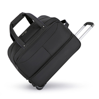 Valise de voyage unisexe grande capacité avec roulettes pivotantes pliables et imperméables, coque souple légère et extensible pour une mobilité aisée