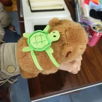 Bracelet slap en peluche Capybara mignon, jouet doux en forme d'animal, bracelet de poignet pour filles et adolescentes, anneau de main dessin animé, rembourrage en coton PP, cadeau