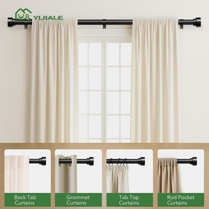 YIJIALE - Barra de Cortina Extensible de 0.46-3.66m, Fácil de Instalar, Precio de Fábrica, para Ventanas del Hogar - Product Image 2