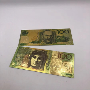 Billet de banque commémoratif vintage imprimé à l'<span class=keywords><strong>or</strong></span>, style australien, objet de collection, souvenir pour mariage, décoration d'Halloween - Product Image 2