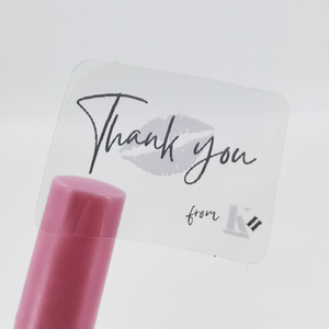 Direkt vom Hersteller: Personalisierte Vinyl-Etiketten auf Rolle, Transparent und Wasserfest, für Kosmetik und Lipgloss - Product Image 2