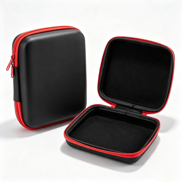 Custom Logo EVA Hard Shell Storage Case Portable Waterproof Zipper Travel Organizer Bag for Electronics Cable Tool Accessories