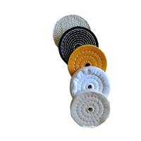 PMS 7 pièces fil multicolore blanc tige de tissu meule Kit petites roues de polissage cylindriques coniques petite roue