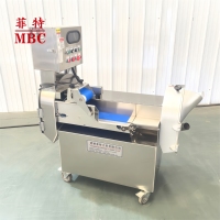 Multifunctionele gemotoriseerde groente- en fruitsnijder, -slicer, -dicer en -shredder voor groenteverwerkingsbedrijven, 304 roestvrij staal