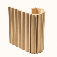 Panneau en bois tambour flexible, panneau à lattes en bois cannelé pliable, revêtement mural flexible, porte d'armoire incurvée, panneau tambour en chêne
